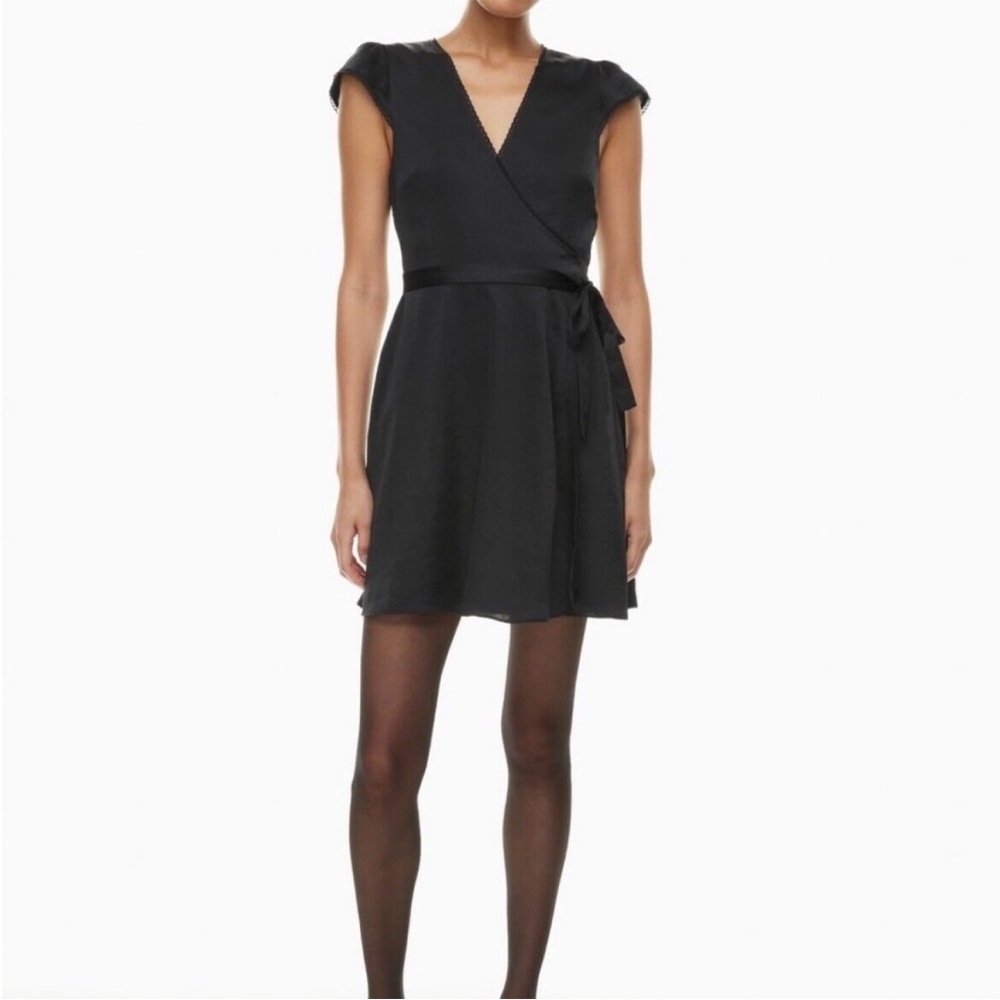 Wilfred Mademoiselle Satin Wrap Dress